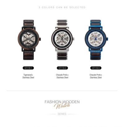BOBO BIRD GT119 Men’s Wooden Mechanical Watch – Personalized