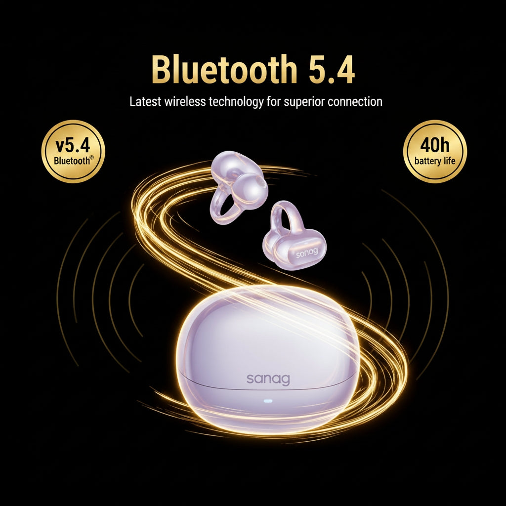 Sanag S8S AI Earphones – Bluetooth 5.4 | AI Translation & ENC Noise Reduction