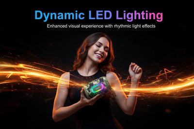 ZEALOT S122 Wireless Bluetooth Speaker - 25W Premium Portable Audio with LED Ring & 6000mAh Battery