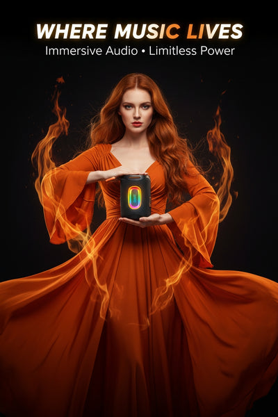 ZEALOT S122 Wireless Bluetooth Speaker - 25W Premium Portable Audio with LED Ring & 6000mAh Battery