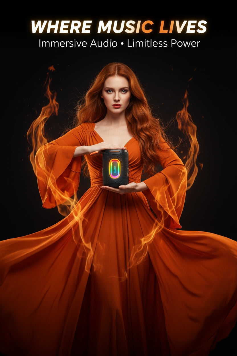 ZEALOT S122 Wireless Bluetooth Speaker - 25W Premium Portable Audio with LED Ring & 6000mAh Battery