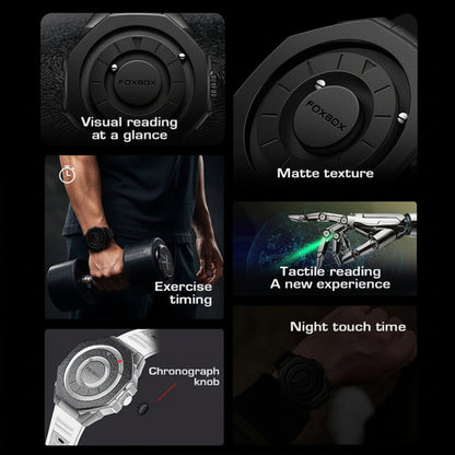 FOXBOX Magnetic Tactical Watch - Men's Waterproof Watch