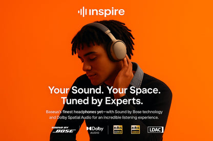 Baseus Inspire XH1 Premium Wireless Headphones - 48dB ANC & 100Hr Battery Baseus Goldener Wahl