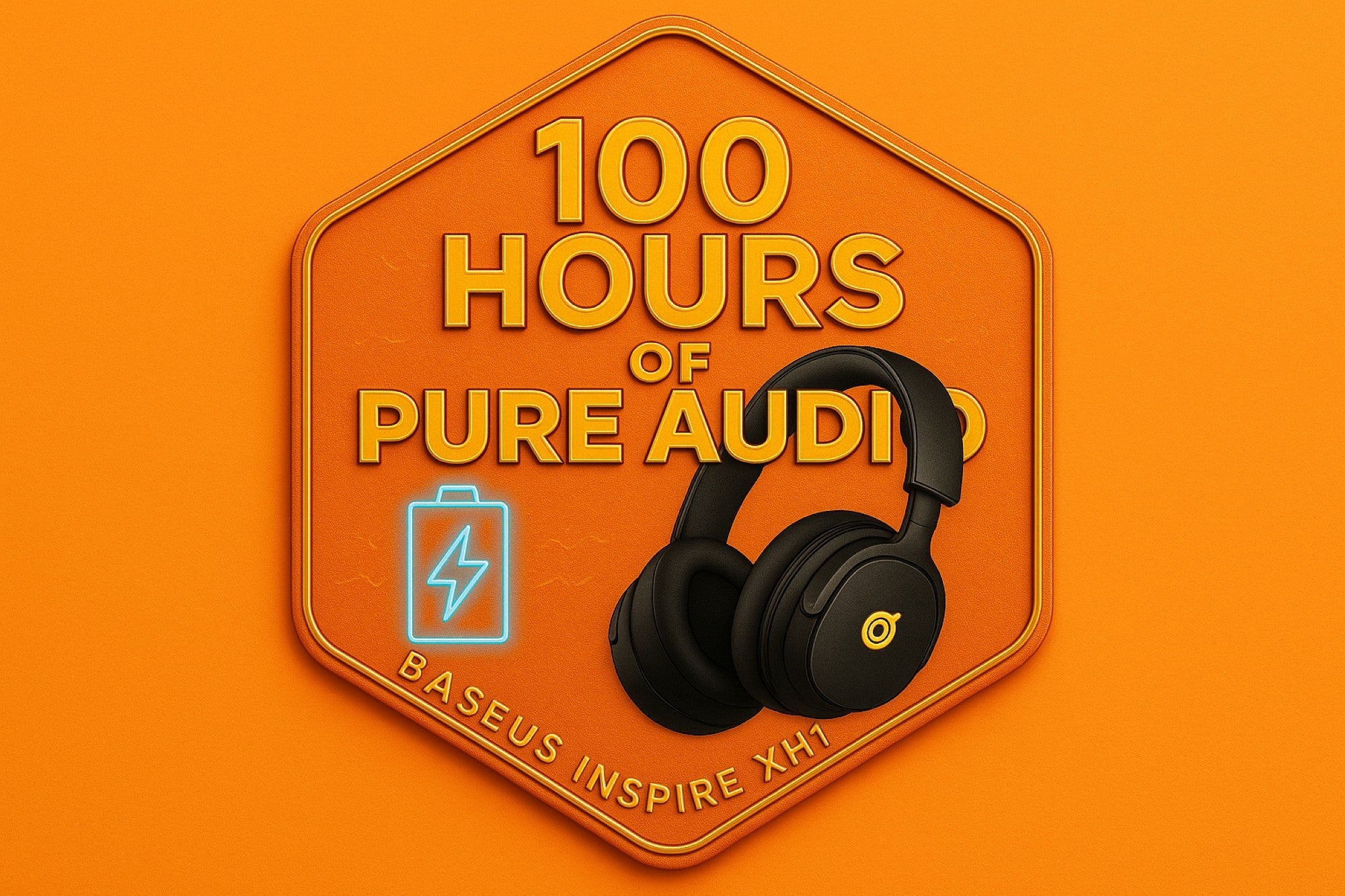 Baseus Inspire XH1 premium wireless headphones battery life indicator and charging capabilities
