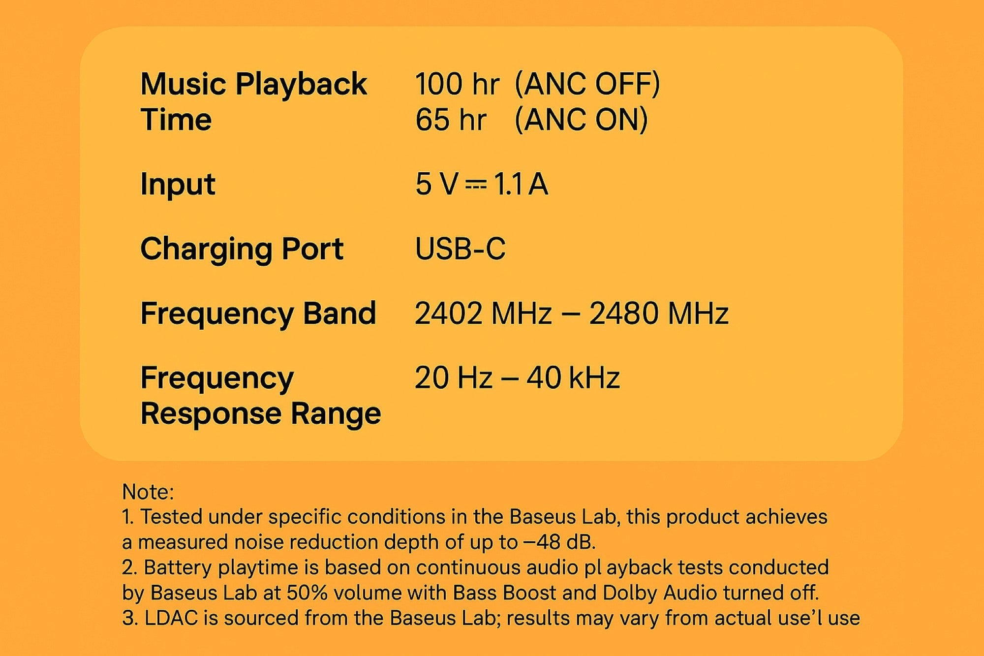 Baseus Inspire XH1 Premium Wireless Headphones - 48dB ANC & 100Hr Battery Baseus Goldener Wahl