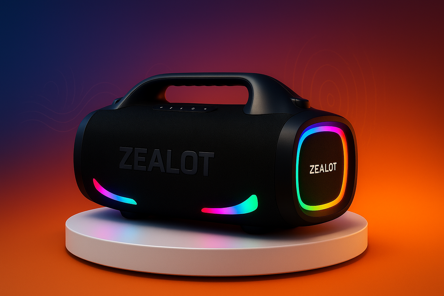 ZEALOT speaker with brighter background